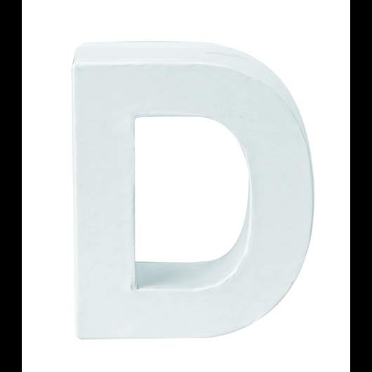 Papp-Buchstaben D 10x3,5cm